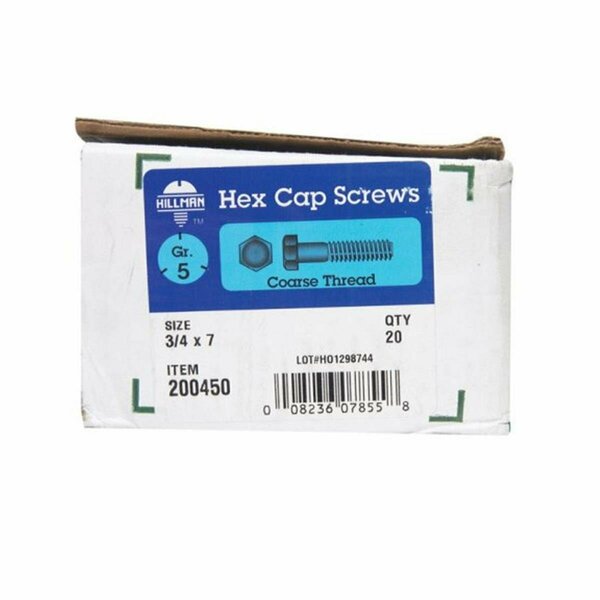 Homecare Products 200450 0.75 x 7 in. Grade 5 Hex Cap Screws HO3303994